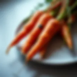 Vibrant carrots rich in Vitamin A
