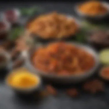 Selection of Spices A variety of spices used to season air fryer potato fries