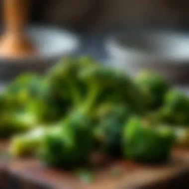 Perfectly cooked airfried broccoli