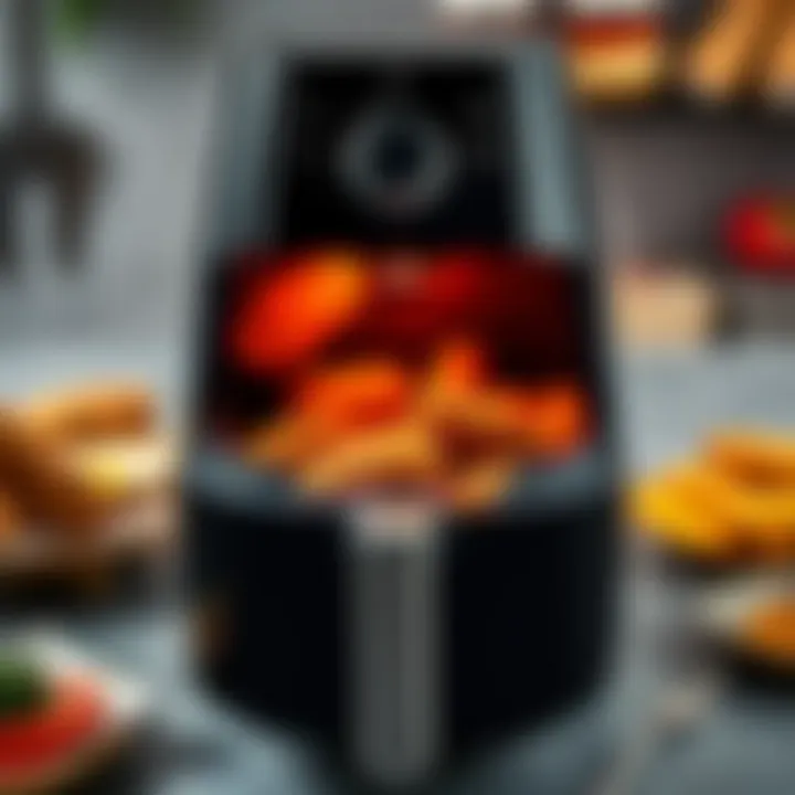 Close-up of Airfryer XL showcasing its advanced features