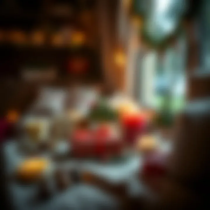 A cozy home setting with a special gift