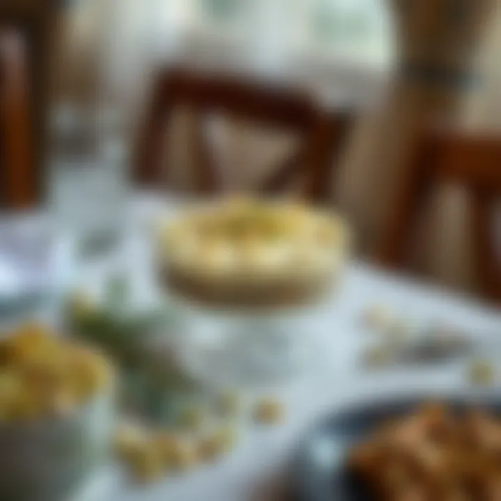 Cultural Significance of the Antep Pistachio Dessert Cultural significance of Antep pistachio dessert on the dining table