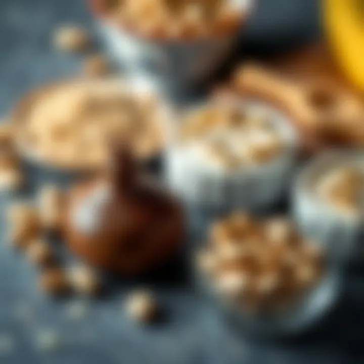 Essential Ingredients for the Antep Pistachio Dessert Ingredients laid out for Antep pistachio İzmir bombası