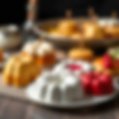 Artistry in Mini Cakes Using Small Molds An artistic display of mini cakes made with small molds