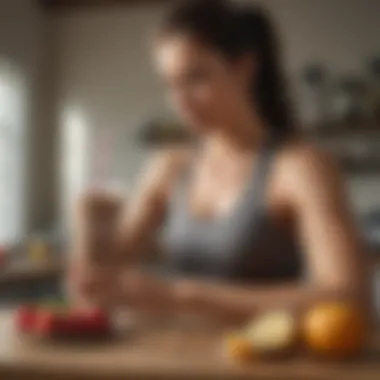 An athlete enjoying a protein shake post-workout