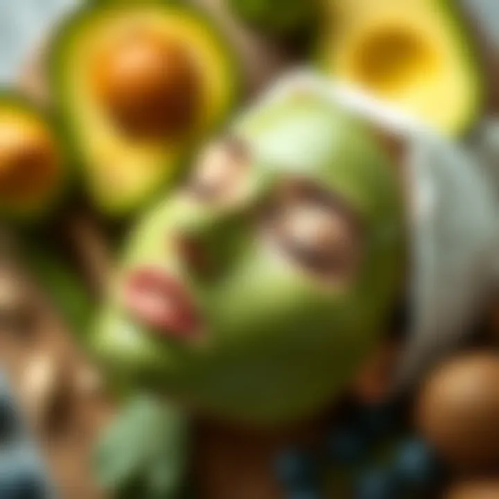 Avocado Face Mask for Radiant Skin Smooth avocado face mask application