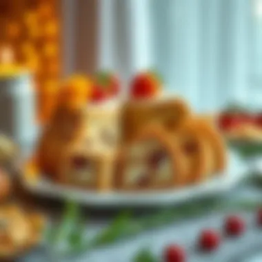 Slices of a father's day cake presented on a festive table