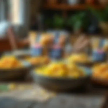 Diverse Varieties of Barilla Barley Noodles A collection of Barilla barley noodle varieties on a rustic table