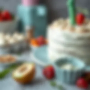 Healthy ingredients used in a first birthday cake