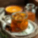 Herbal infusion in a teapot
