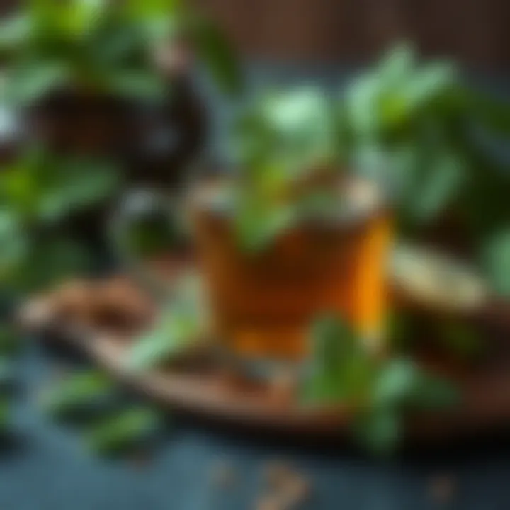 Peppermint Tea: Refreshing Relief for Throat Pain Peppermint leaves and tea