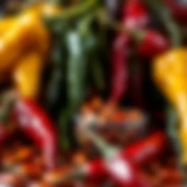 Exploring the Roots of Chili Sauce The origins of chili sauce showcasing various chili peppers