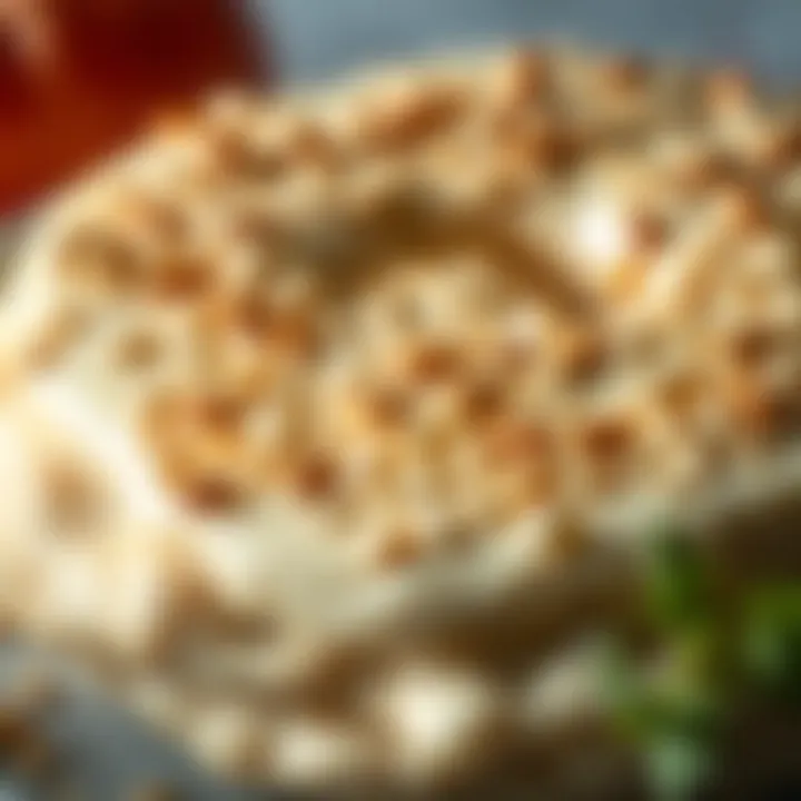 Close-up of Deniz Simidi adorned with sesame seeds, showcasing its texture