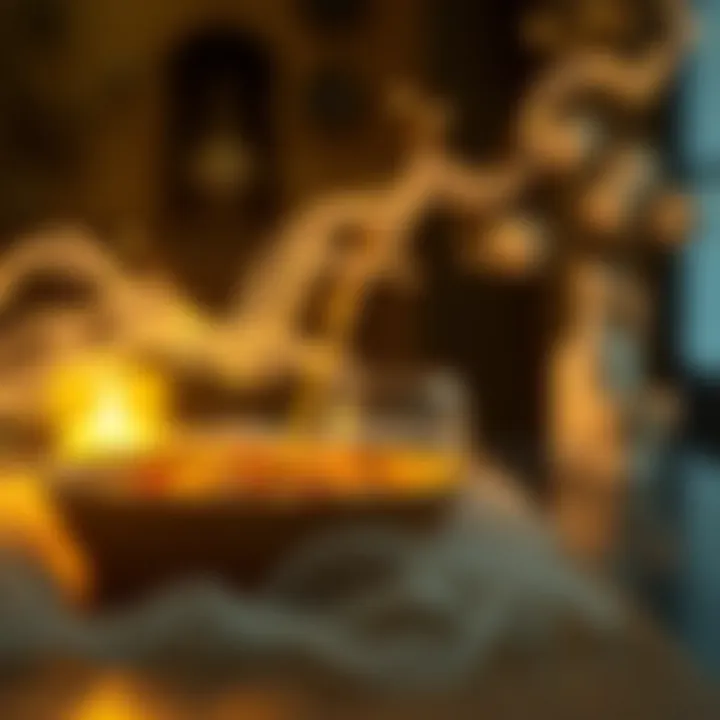 Connection Between Dreams and Daily Life An abstract illustration depicting the relationship between dreams and reality.