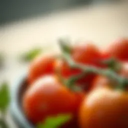 Fresh tomatoes ready for juicing