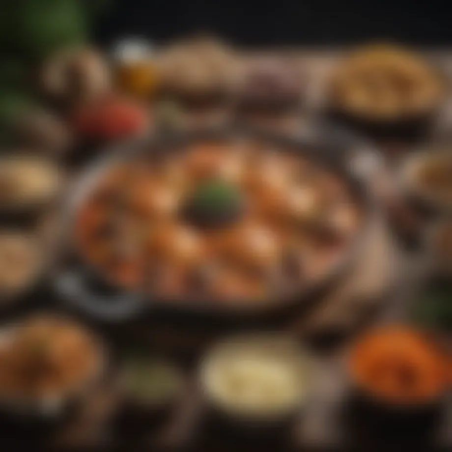 Traditional Gazi cuisine showcasing a rich array of ingredients