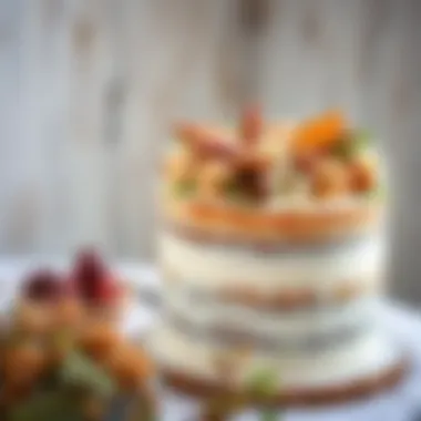 Rustic Charm in Wedding Cake Styles Rustic wedding cake with natural decorations