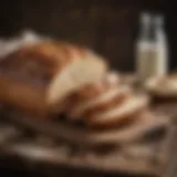 A freshly baked gluten-free loaf on a rustic wooden table