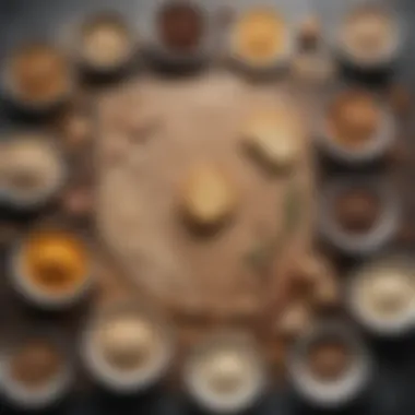 An array of gluten-free ingredients laid out on a kitchen counter