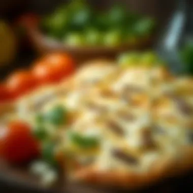 Fresh Ingredients for Hacıoğlu Pide A close-up view of the fresh ingredients used in Hacıoğlu pide.