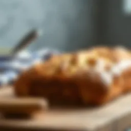 Freshly baked bread loaf