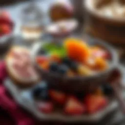 A bowl of traditional Turkish hoşaf made with various fruits