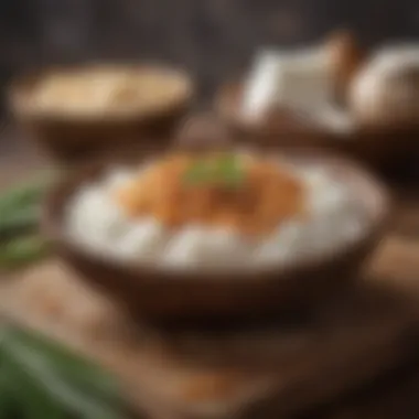 A delicious dish made with coconut meat as an ingredient