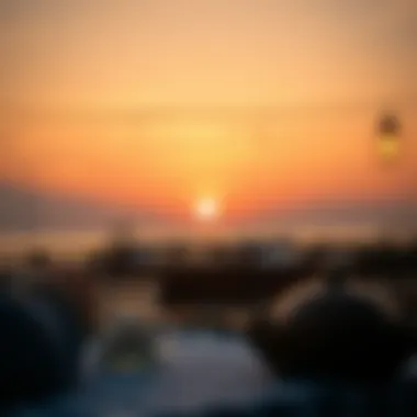 Serene Sunset During Iftar A serene sunset scene symbolizing the time of Iftar