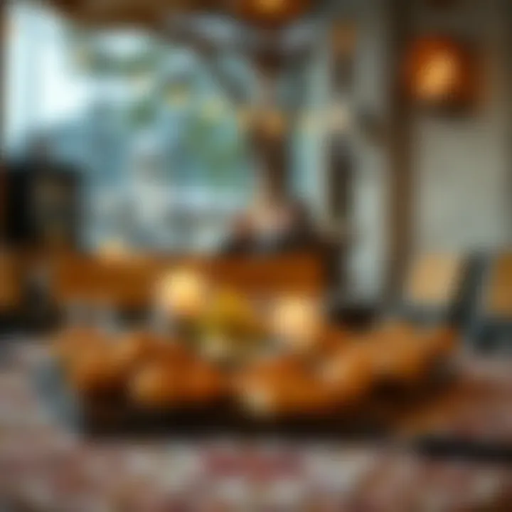 An inviting setting for iftar with local delicacies