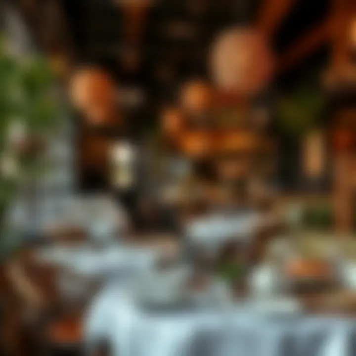 Charming restaurant setting with uniquely styled decor