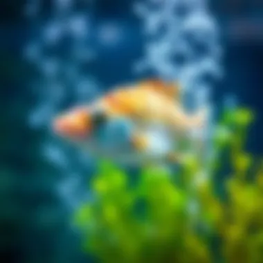 Aquarium feeding techniques for Karagöz fish