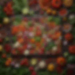 A vibrant display of fresh vegetables highlighting the essence of flavor.