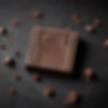 A close-up of dark chocolate, showcasing its rich magnesium content.