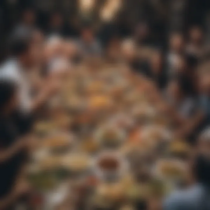 A communal gathering at a local Maltepe restaurant for iftar