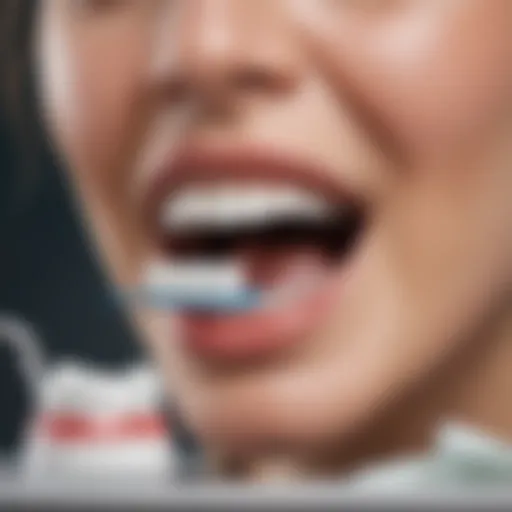 Illustration of oral hygiene products