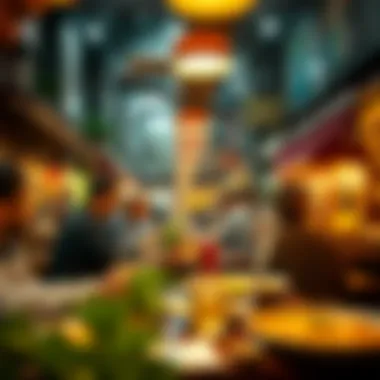 Atmosphere of a Local Eatery Celebrating Ordu Cuisine A vibrant scene of a local Ordu eatery bustling with patrons enjoying their meals