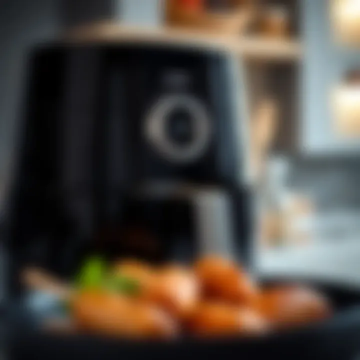Innovative Features of Philips Air Fryer Beyaz A close-up view of the Philips Air Fryer features