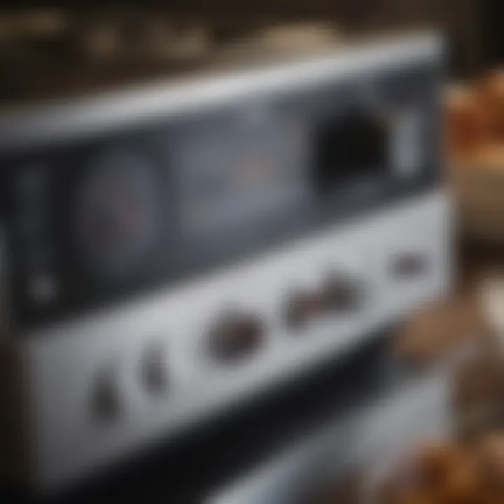 Close-up of a Philips cooking machine displaying its advanced features and controls.