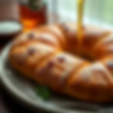 A beautifully baked Pırasalı Boşnak Böreği, golden and crispy