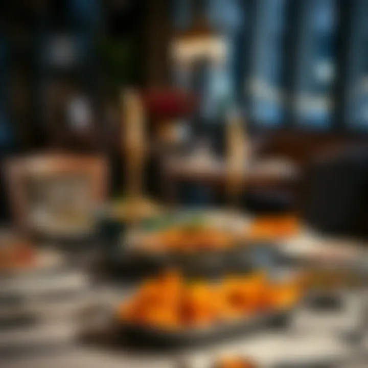 Elegant Iftar Table Setting Table set for Iftar with traditional dishes during Ramadan