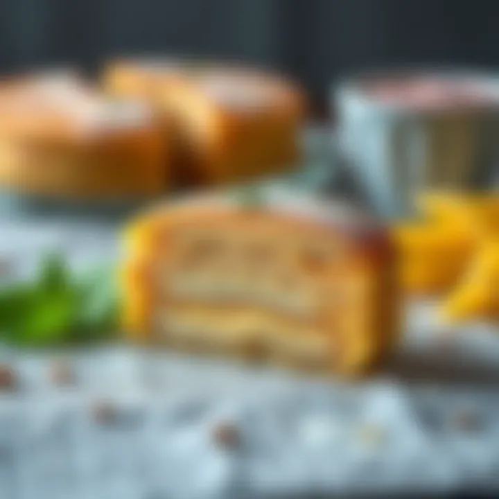 A beautifully arranged slice of Refika Mozaik Pasta showcasing its intricate layers