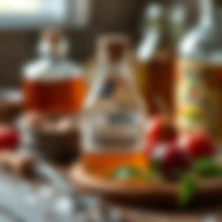 Health Benefits of Vinegar Health benefits icons related to vinegar.