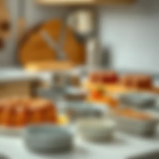 Exploring Different Types of Small Cake Molds Variety of small cake molds displayed on a kitchen countertop