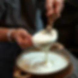Traditional yogurt-making techniques showcasing artisanal methods