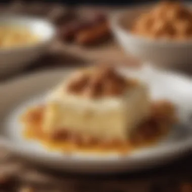 Creamy Semolina Delight Delicious creamy semolina dessert topped with nuts
