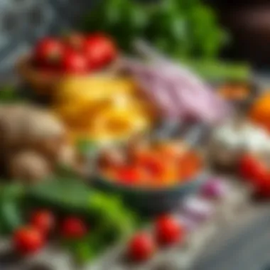 Fresh Ingredients for a Culinary Delight Ingredients laid out for the Sutlu Pırasa and Arnavut Böreği preparation