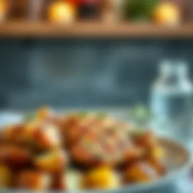 Herb-Grilled Chicken and Potatoes Grilled chicken with herb-seasoned potatoes