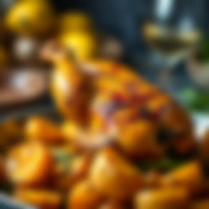 Roasted Chicken and Potatoes Delight Delicious roasted chicken and potatoes dish