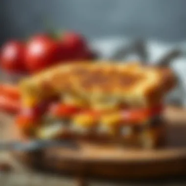 Perfectly Toasted Sandwich Perfectly toasted sandwich showcasing golden brown texture