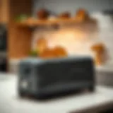 Stylish granite toaster in a modern kitchen setting